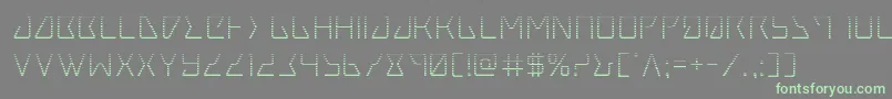 Tracergrad Font – Green Fonts on Gray Background