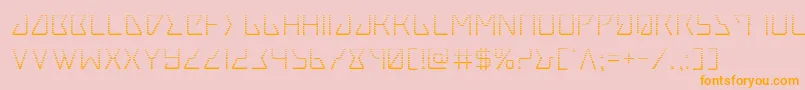 Tracergrad Font – Orange Fonts on Pink Background