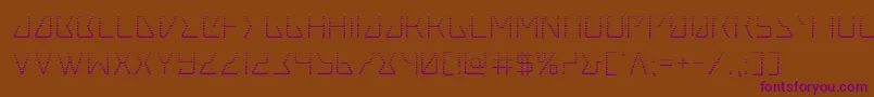 Шрифт Tracergrad – фиолетовые шрифты на коричневом фоне