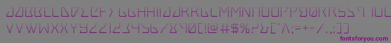 Tracergrad Font – Purple Fonts on Gray Background