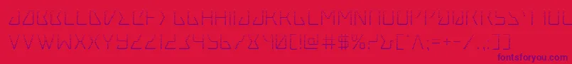 Tracergrad Font – Purple Fonts on Red Background