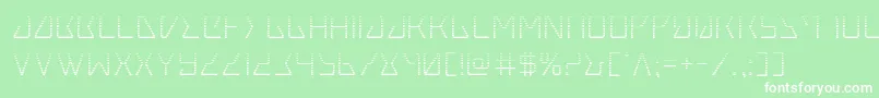 Tracergrad Font – White Fonts on Green Background