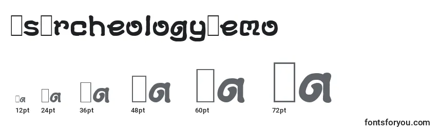 DsArcheologyDemo Font Sizes