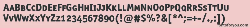 Officinasansextraboldscc Font – Black Fonts on Pink Background