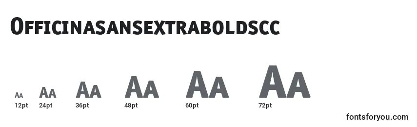 Размеры шрифта Officinasansextraboldscc