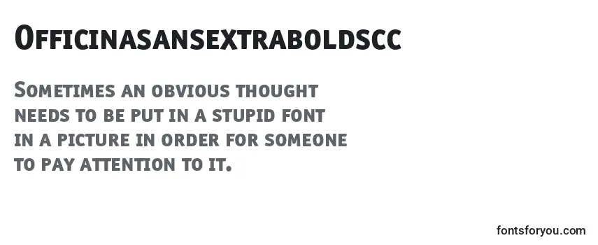 Officinasansextraboldscc Font