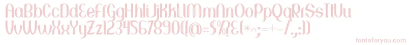 Greenstone Font – Pink Fonts on White Background