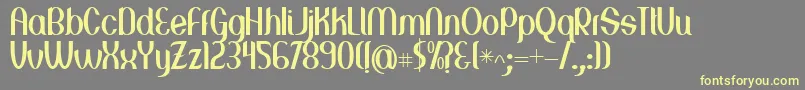 Greenstone Font – Yellow Fonts on Gray Background