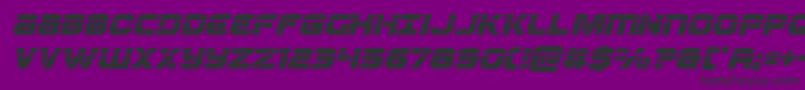 Ozdalaserital Font – Black Fonts on Purple Background