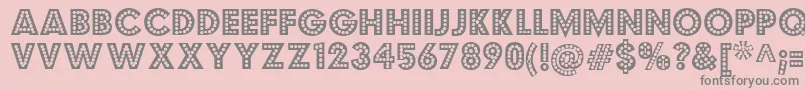 Budmojiggler Font – Gray Fonts on Pink Background