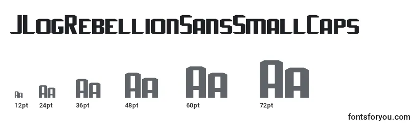 JLogRebellionSansSmallCaps Font Sizes