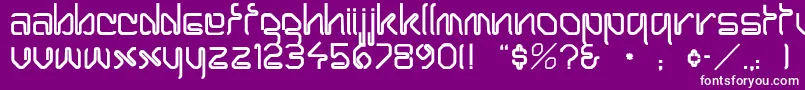 ClippinNormal Font – White Fonts on Purple Background