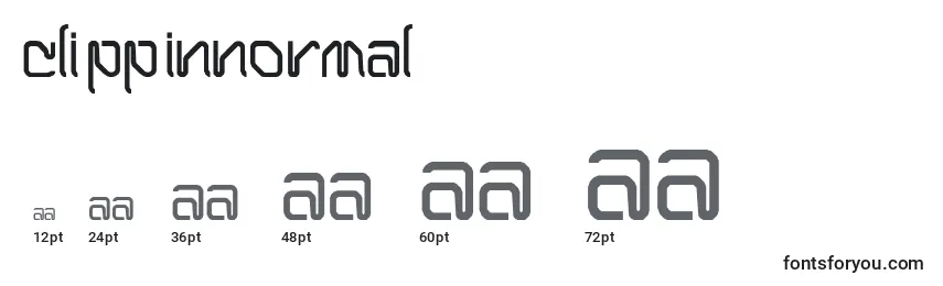 ClippinNormal Font Sizes