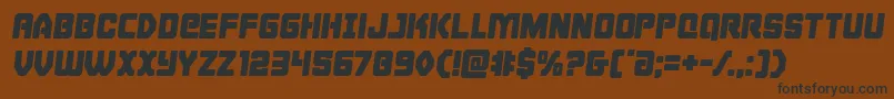 More about Cyborgroostersemital Font Cyborgroostersemital Font – Black Fonts on Brown Background