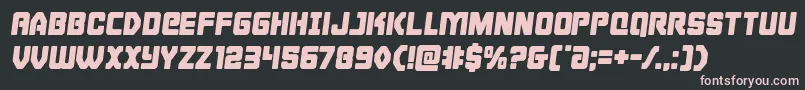 Cyborgroostersemital Font – Pink Fonts on Black Background