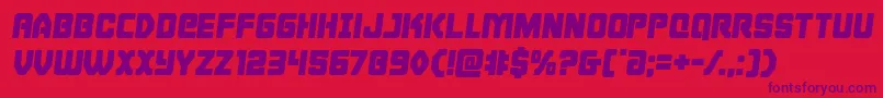 fuente Cyborgroostersemital – Fuentes Moradas Sobre Fondo Rojo