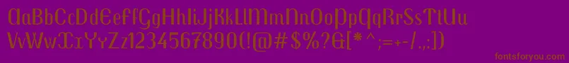 TrochutRegular Font – Brown Fonts on Purple Background
