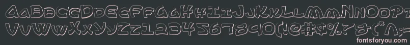 Ephesian3D Font – Pink Fonts on Black Background