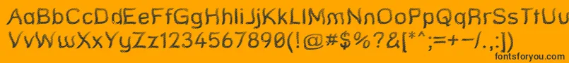 StreetQuaked Font – Black Fonts on Orange Background