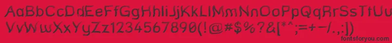 StreetQuaked Font – Black Fonts on Red Background