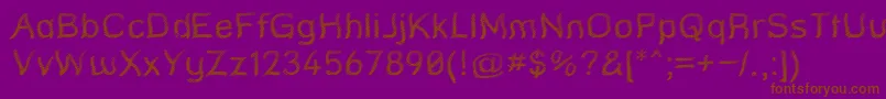 StreetQuaked Font – Brown Fonts on Purple Background