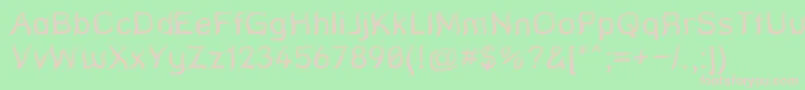 StreetQuaked Font – Pink Fonts on Green Background