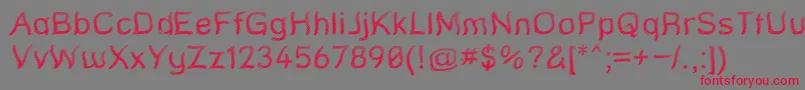 StreetQuaked Font – Red Fonts on Gray Background