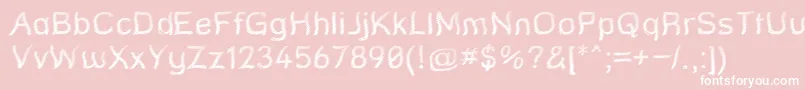 StreetQuaked Font – White Fonts on Pink Background