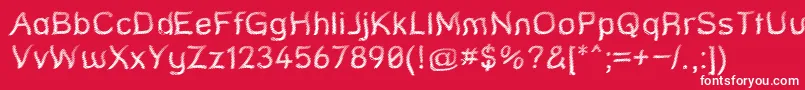 StreetQuaked Font – White Fonts on Red Background