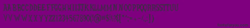 Hellcats-Schriftart – Schwarze Schriften auf violettem Hintergrund