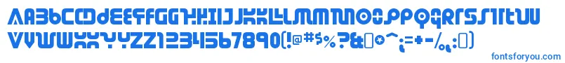 Шрифт DendriticvoltageRegular – синие шрифты на белом фоне