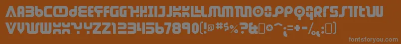 Шрифт DendriticvoltageRegular – серые шрифты на коричневом фоне