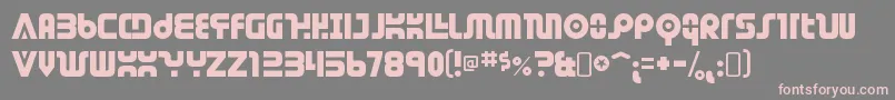 DendriticvoltageRegular Font – Pink Fonts on Gray Background