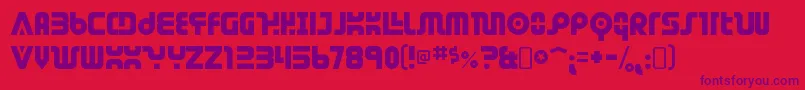 Więcej informacji o czcionce DendriticvoltageRegular Czcionka DendriticvoltageRegular – fioletowe czcionki na czerwonym tle
