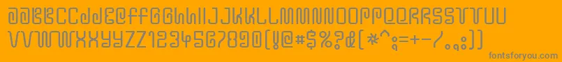 Y2kbug Font – Gray Fonts on Orange Background