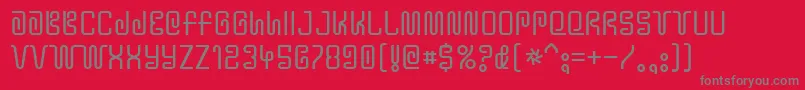 Y2kbug Font – Gray Fonts on Red Background