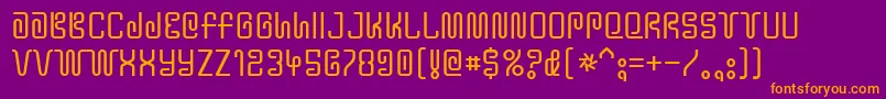 Y2kbug Font – Orange Fonts on Purple Background