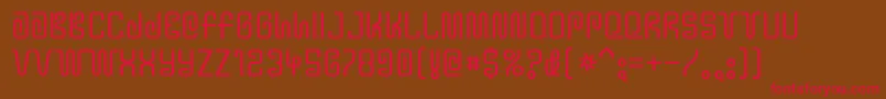 Y2kbug Font – Red Fonts on Brown Background