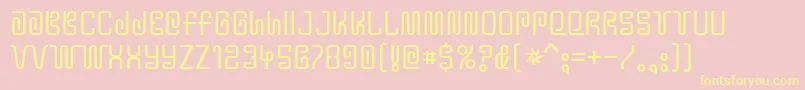 Y2kbug Font – Yellow Fonts on Pink Background