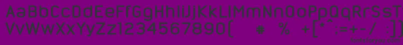 NordsterndemoDunkel Font – Black Fonts on Purple Background