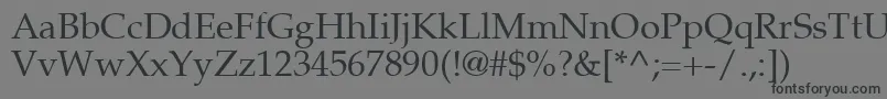 Шрифт Palton – чёрные шрифты на сером фоне
