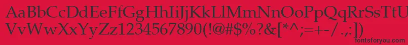 Palton-fontti – mustat fontit punaisella taustalla
