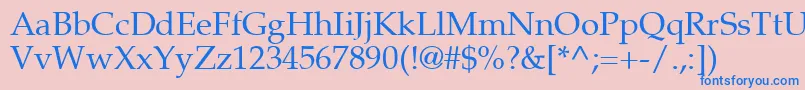Palton Font – Blue Fonts on Pink Background