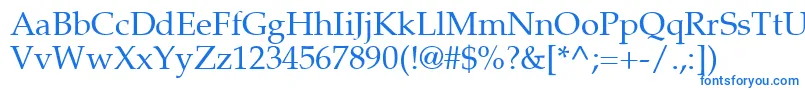 Шрифт Palton – синие шрифты на белом фоне