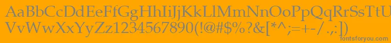 Шрифт Palton – серые шрифты на оранжевом фоне