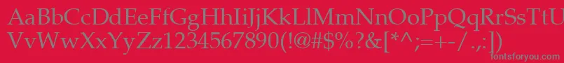 Шрифт Palton – серые шрифты на красном фоне
