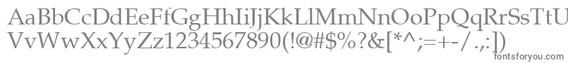 Palton-fontti – harmaat kirjasimet valkoisella taustalla