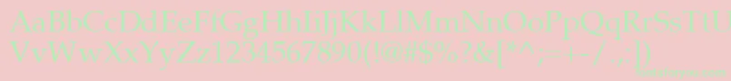Palton Font – Green Fonts on Pink Background