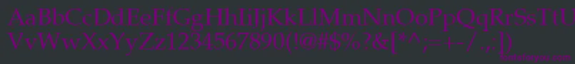 Шрифт Palton – фиолетовые шрифты на чёрном фоне