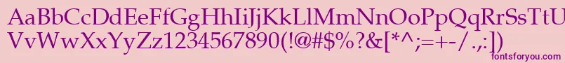 Шрифт Palton – фиолетовые шрифты на розовом фоне